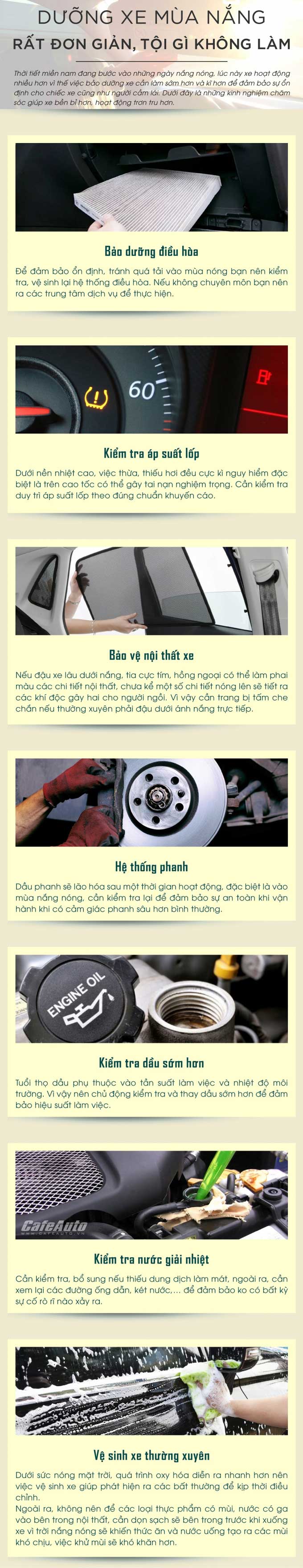 Dưỡng xe mùa nắng: Rất đơn giản, tội gì không làm Dưỡng xe mùa nắng: Rất đơn giản, tội gì không làm