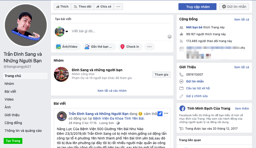 Thánh chửi Trần Đình Sang vừa bị công an vây bắt là người thế nào?