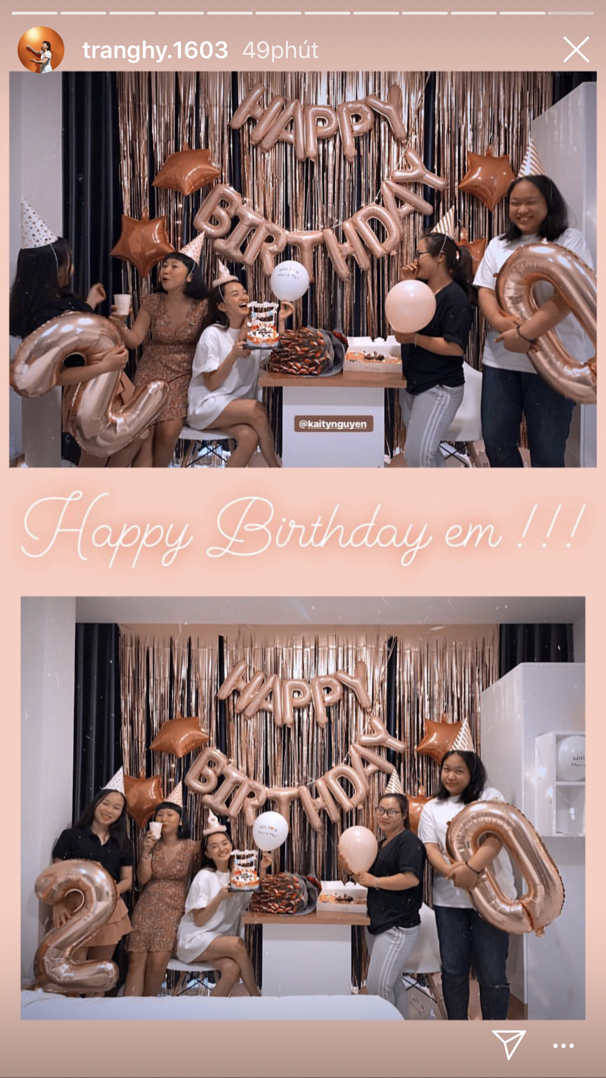 Sẵn tin đồn yêu nhau còn nóng, Trang Hý mượn luôn sinh nhật cầu hôn Kaity Nguyễn với nhẫn trị giá... 200K