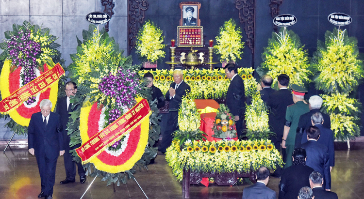 Lãnh đạo Đảng, Nhà nước tiễn đưa Trung tướng Đồng Sỹ Nguyên