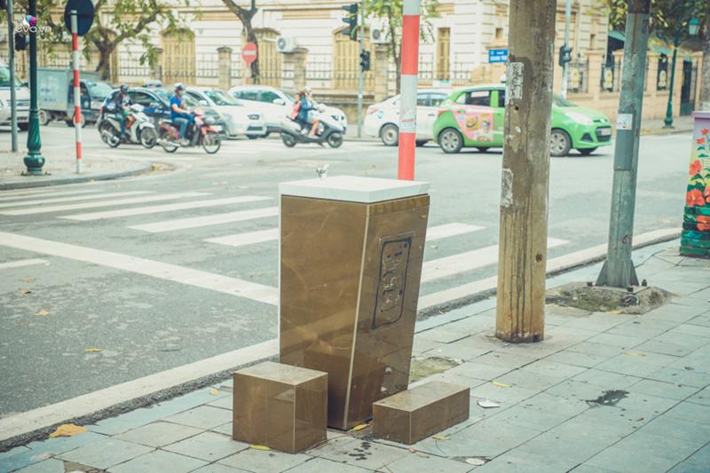 Cận cảnh loạt trụ nước sạch miễn phí lần đầu tiên xuất hiện ở Hà Nội