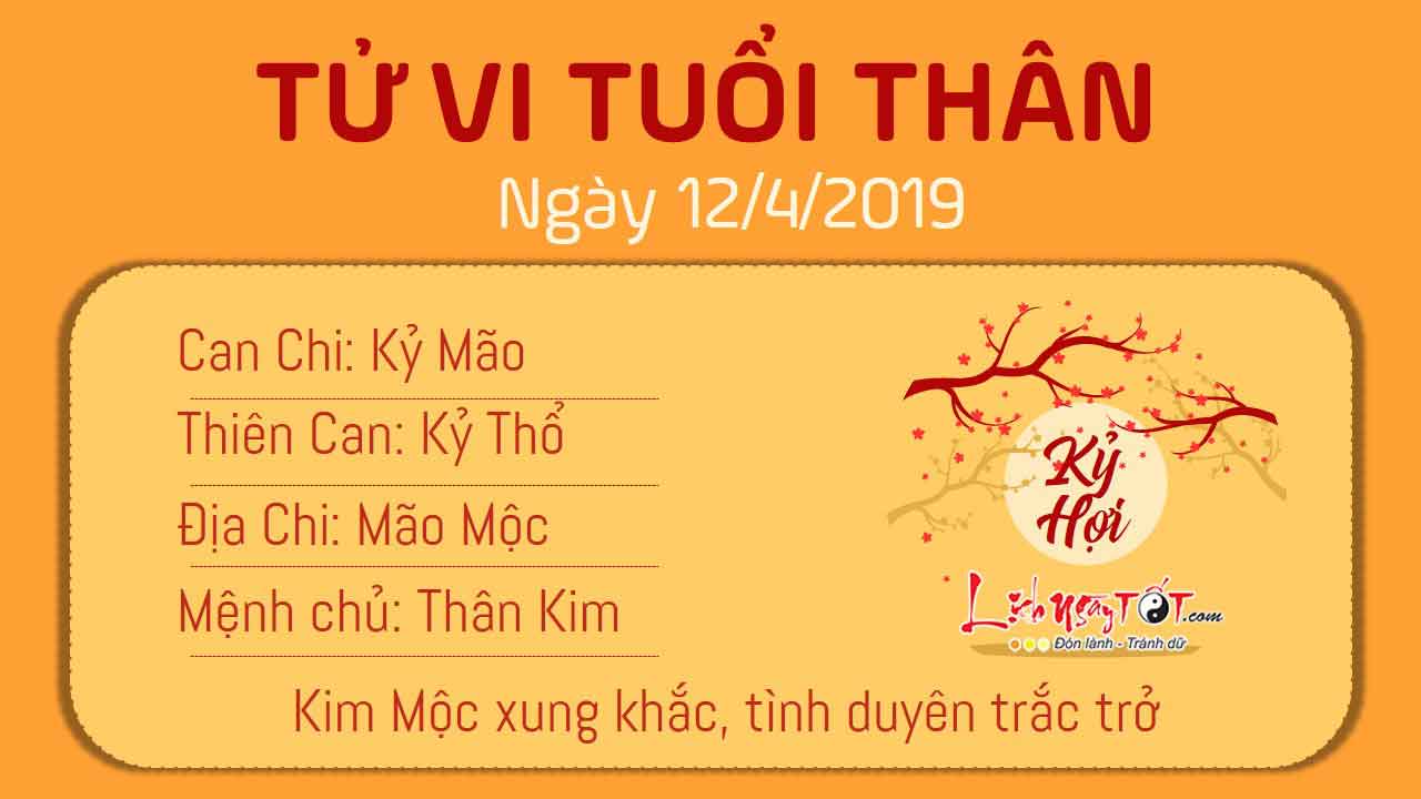 Tử vi thứ 6 ngày 12/4/2019 của 12 con giáp: Tý gia đạo không yên, Ngọ cẩn thận mất tiền