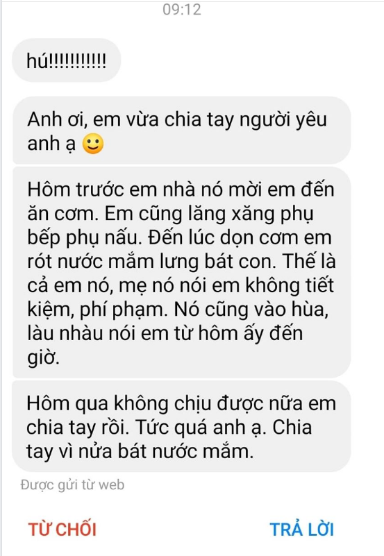 Lần đầu ra mắt bị cả nhà người yêu mắng vì nửa chén nước mắm, cô gái đưa ra quyết định ai cũng ủng hộ rần rần