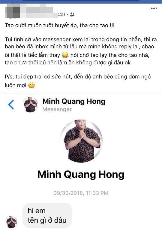 Scandal đi tù vì tội ấu dâm vẫn chưa lắng xuống, Minh Béo tiếp tục bị tố nhắn tin làm quen 3 người cùng lúc