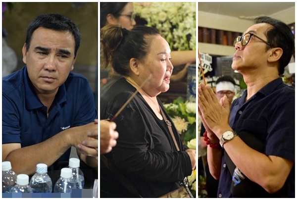 PHẢN CẢM đến thế là cùng: Người dân thi nhau bẹo má, hôn tới tấp Ku Tin ngay tại đám tang Anh Vũ