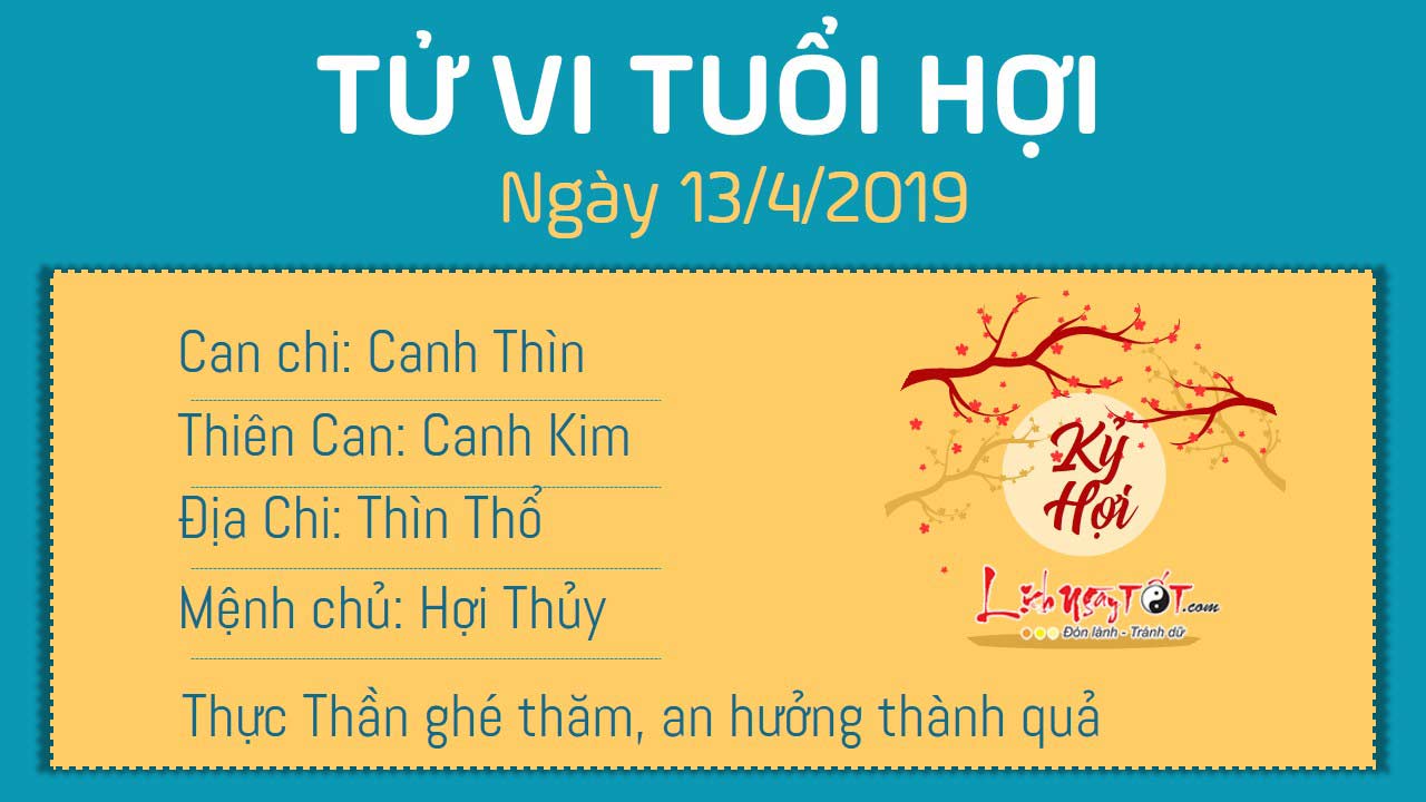 Tử vi thứ 7 ngày 13/4/2019 của 12 con giáp: Tị bị tiểu nhân ám quẻ, Mùi sự nghiệp gặp tin lành
