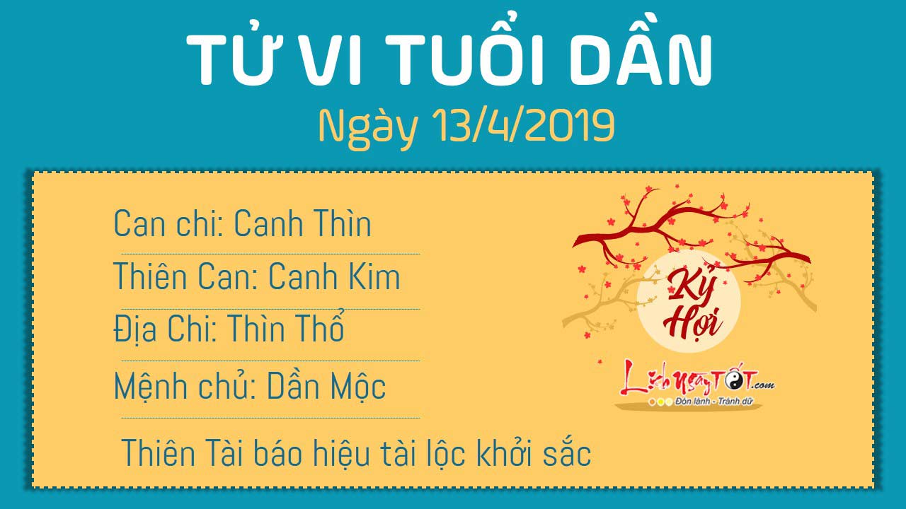 Tử vi thứ 7 ngày 13/4/2019 của 12 con giáp: Tị bị tiểu nhân ám quẻ, Mùi sự nghiệp gặp tin lành