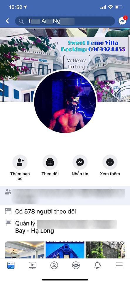 Tài khoản Facebook được cho là nhân vật nam trong clip nóng của hotgirl nổi tiếng đã bị khoá