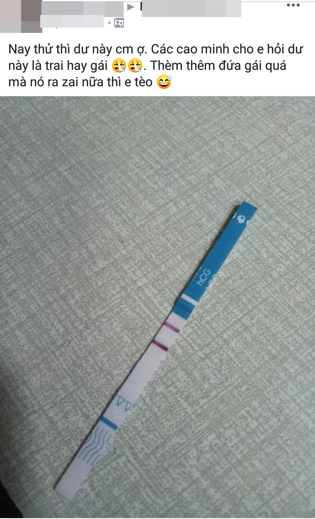 Đăng que thử thai lên mạng để khoe có bầu, tiện thể hỏi chị em một câu, mẹ 2 con nhận về cả rổ gạch đá