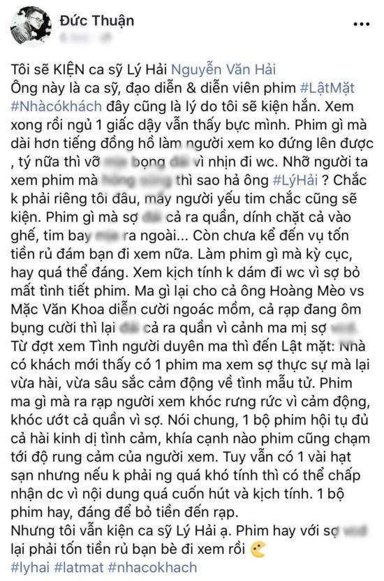 Hi hữu: Phim vừa ra rạp, khán giả đã đòi kiện Lý Hải
