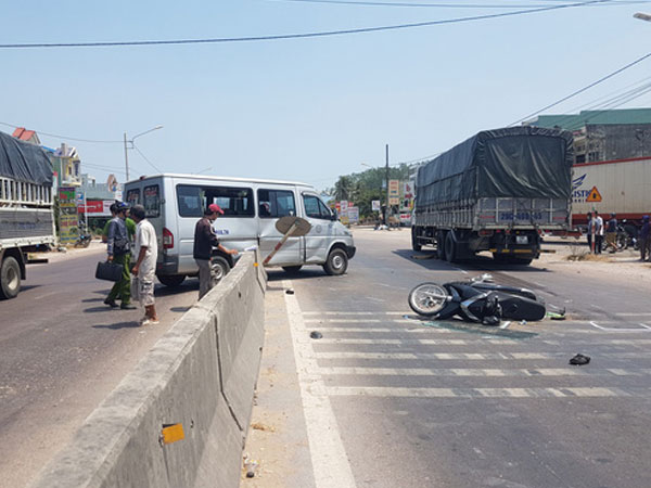Tai nạn liên hoàn trên QL1, một người tử vong