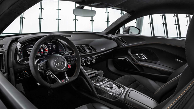 Audi R8 V10 Decennium dùng động cơ giống Lamborghini Huracan Audi R8 V10 Decennium dùng động cơ giống Lamborghini Huracan