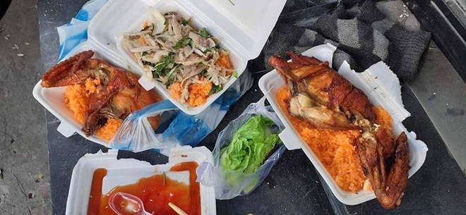 Tài xế Grab và bữa ăn thịnh soạn trên hè phố, sự thật đằng sau khiến nhiều người giận dữ