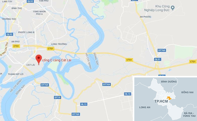 Thùng container chứa bột chế biến tôm phát nổ ở cảng Cát Lái