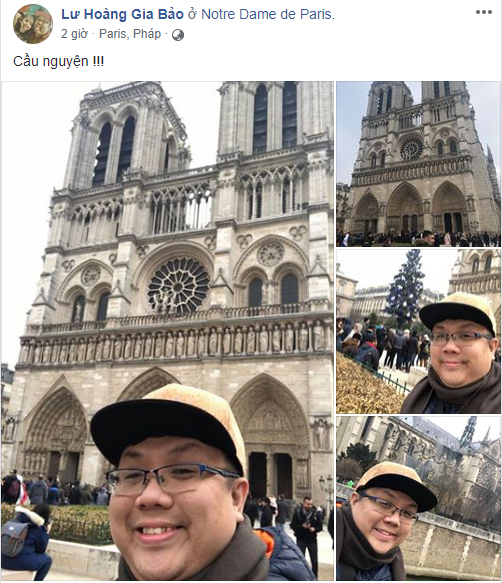 Loạt sao Việt đau xót khi Nhà thờ Đức Bà Paris bốc cháy ngùn ngụt, đỉnh tháp 850 năm tuổi sụp đổ