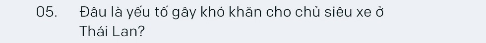 Tay chơi siêu xe khét tiếng Thái Lan: ‘Chỉ những người kiếm tiền bất hợp pháp mới giấu kín chuyện sở hữu siêu xe’ Tay chơi siêu xe khét tiếng Thái Lan: ‘Chỉ những người kiếm tiền bất hợp pháp mới giấu kín chuyện sở hữu siêu xe’