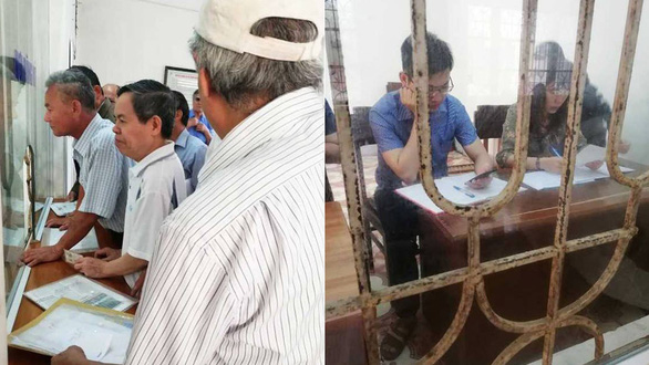 Dân chui đầu qua ô kính phòng tiếp dân, lãnh đạo nói người quay clip có ý xấu