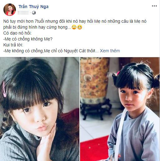 Danh hài Thúy Nga cứng họng khi con gái bất ngờ hỏi Mẹ có chồng không