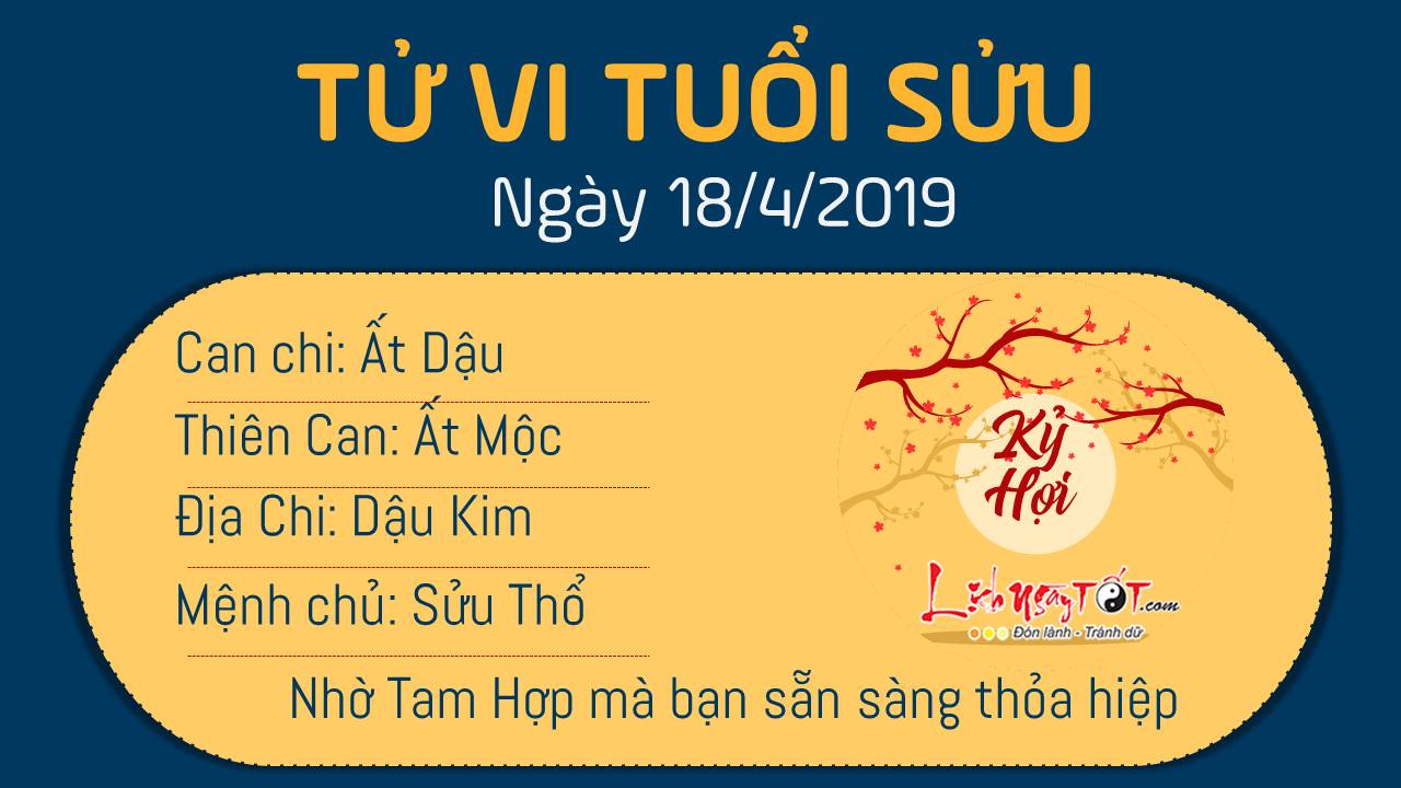Tử vi thứ 5 ngày 18/4/2019 của 12 con giáp: Mùi tiền bạc dồi dào, Dần bị Kiếp Tài ám ảnh Tử vi thứ 5 ngày 18/4/2019 của 12 con giáp: Mùi tiền bạc dồi dào, Dần bị Kiếp Tài ám ảnh