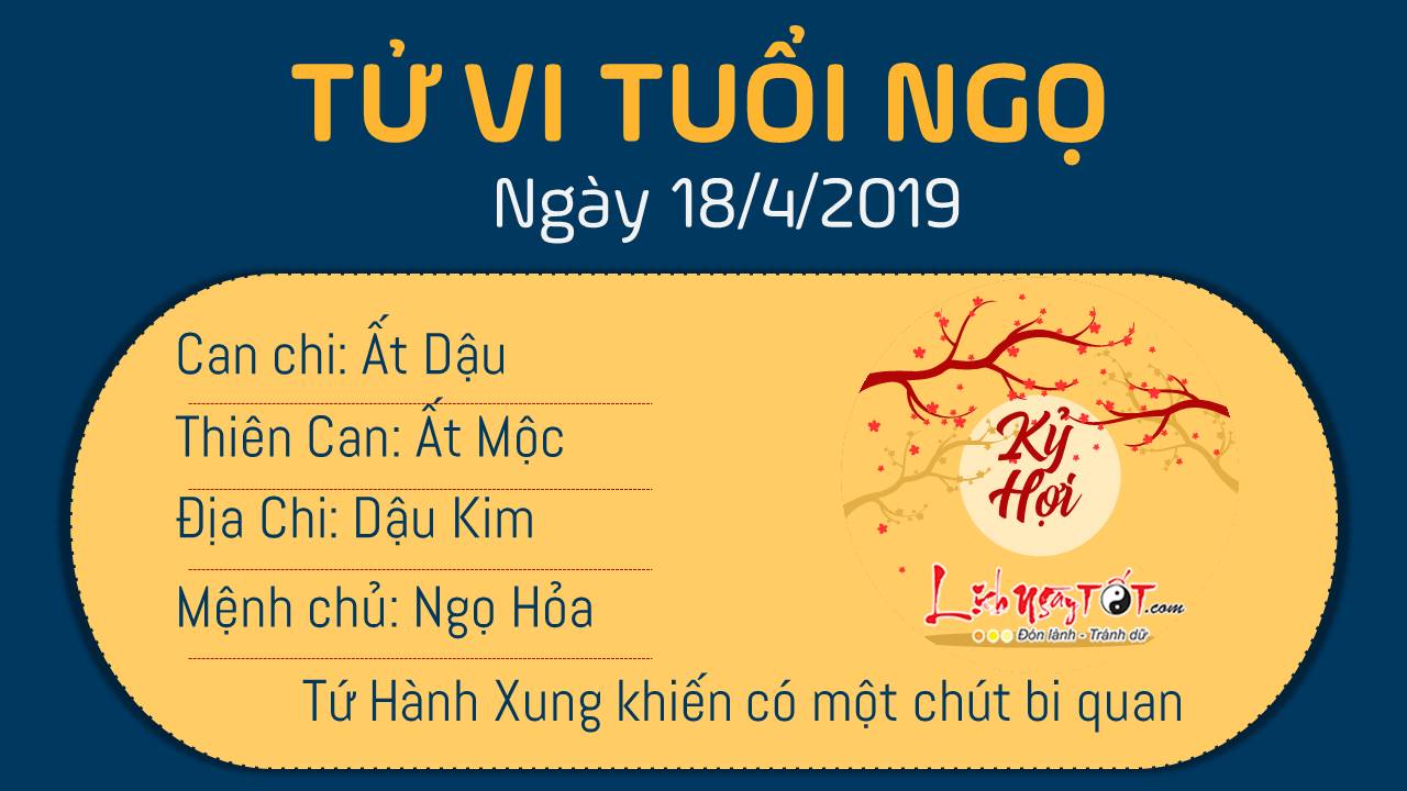 Tử vi thứ 5 ngày 18/4/2019 của 12 con giáp: Mùi tiền bạc dồi dào, Dần bị Kiếp Tài ám ảnh Tử vi thứ 5 ngày 18/4/2019 của 12 con giáp: Mùi tiền bạc dồi dào, Dần bị Kiếp Tài ám ảnh