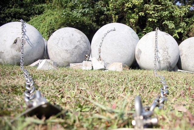 Hà Nội: 40 quả bóng xích ở SVĐ Mỹ Đình sắp được di dời khỏi bãi đất trống để phục vụ đường đua F1