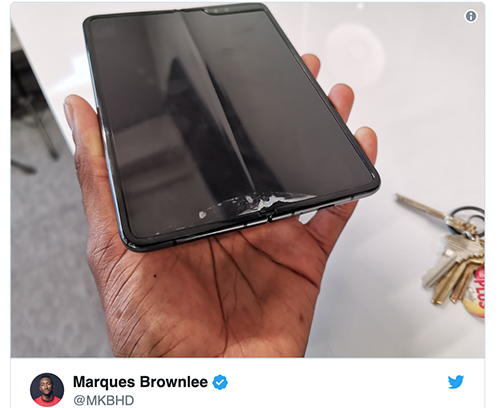 Một số Galaxy Fold gặp sự cố với màn hình gập