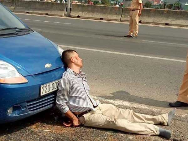 Tạm giữ tài xế côn đồ ép ngã khiến Đại úy CSGT thiệt mạng ở Bà Rịa - Vũng Tàu