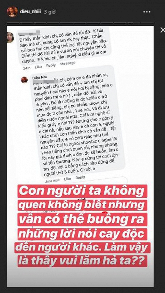 Bị antifan nói có vấn đề về thần kinh, mỹ nhân lầy lội nhất showbiz Việt cứng rắn đáp trả