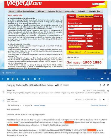 Vietjet Air lên tiếng về vụ việc không cung cấp dịch vụ hỗ trợ xe lăn cho hành khách khuyết tật