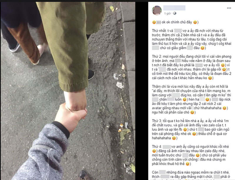 Bồ nhí đến nhà qua đêm còn chụp ảnh phòng ngủ thách thức vợ lên tiếng: Chị vợ cũng có bồ rồi nhé!