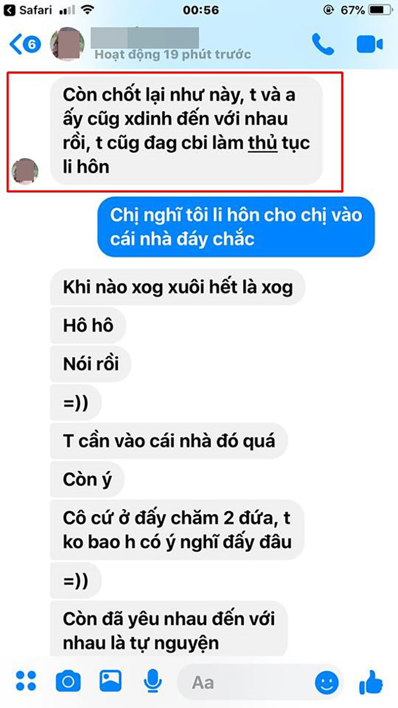 Bồ nhí đến nhà qua đêm còn chụp ảnh phòng ngủ thách thức vợ lên tiếng: Chị vợ cũng có bồ rồi nhé!