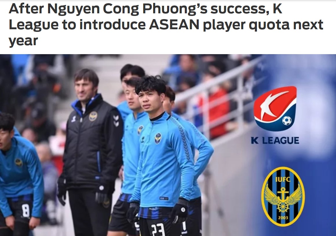 Công Phượng khiến LĐBĐ Hàn Quốc làm điều chưa từng có tại K.League