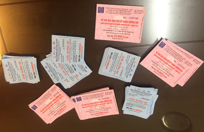 Phá đường dây làm vé đường bộ giả cực lớn