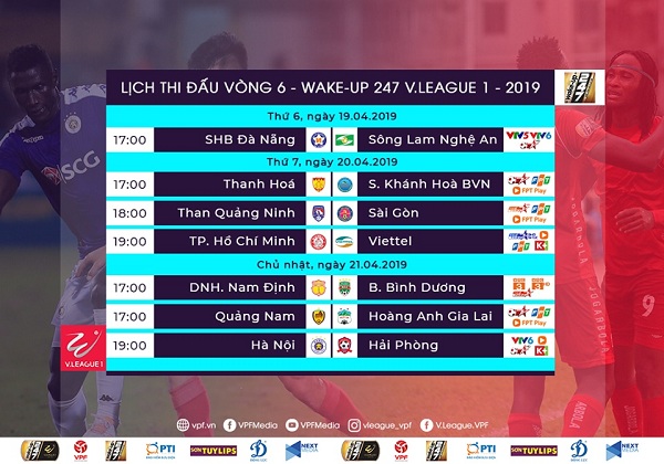 Tổng quan vòng 6 V.League 2019: ‘Bão lửa’ Hà Nội – Hải Phòng