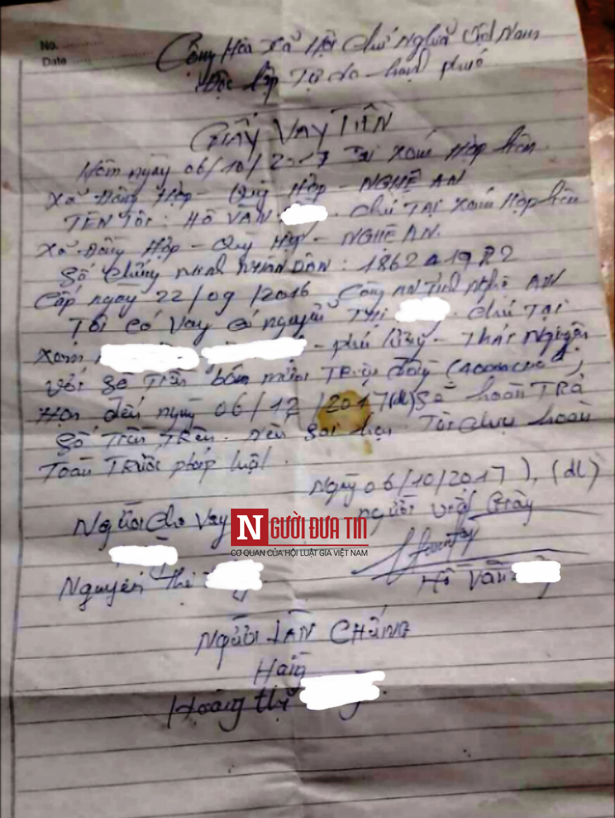 Cầm tiền theo trai vào Nghệ An xây nhà, vợ hờ ra đi tay trắng còn bị bắt chịu tiền ăn hỏi để gạt nợ