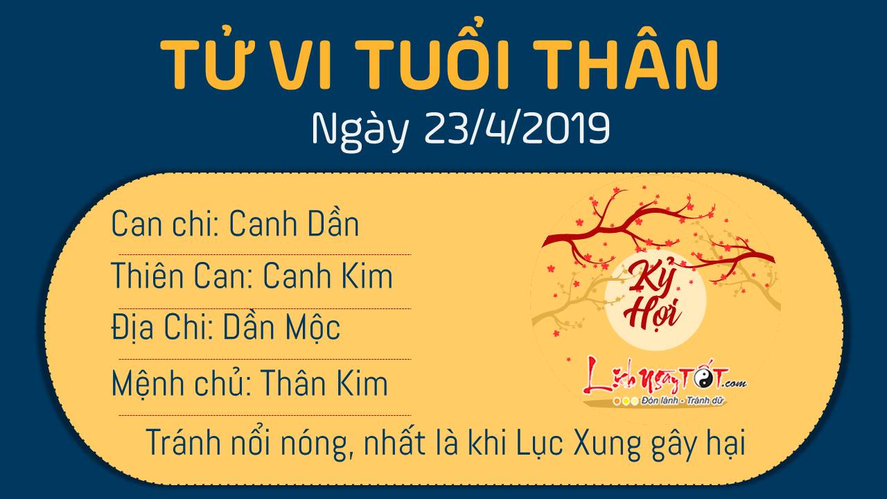 Tử vi thứ 3 ngày 23/4/2019 của 12 con giáp: Dần có khoản tiền lớn, Dậu dễ mất của