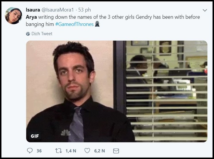 Khán giả xem Game of Thrones chỉ quan tâm màn mây mưa của Arya, bất chấp cuộc chiến kinh điển sắp tới