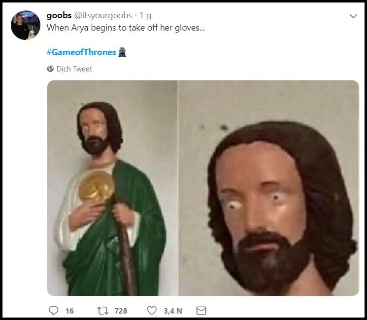 Khán giả xem Game of Thrones chỉ quan tâm màn mây mưa của Arya, bất chấp cuộc chiến kinh điển sắp tới