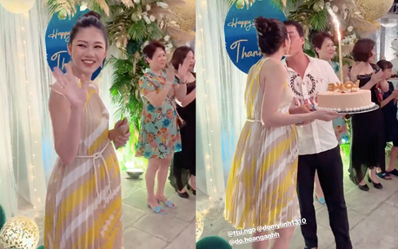 Á hậu Thanh Tú vô tư để lộ bụng bầu trong bữa tiệc sinh nhật hoành tráng bên chồng đại gia Á hậu Thanh Tú vô tư để lộ bụng bầu trong bữa tiệc sinh nhật hoành tráng bên chồng đại gia