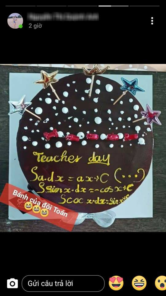 Hoa mắt với những chiếc bánh sinh nhật đậm chất học trò: Chẳng thấy lời chúc đâu mà ghi toàn công thức Toán - Lý - Hóa