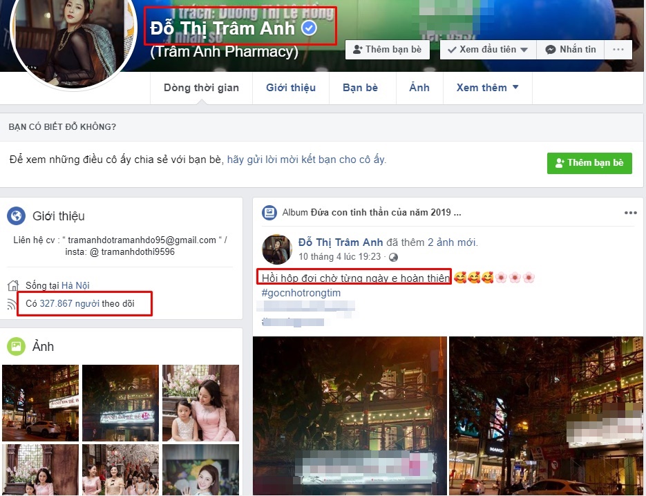 Facebook hotgirl Trâm Anh tăng hơn 100k lượt follow, được cấp tick xanh chính chủ sau scandal bị nghi lộ clip nóng