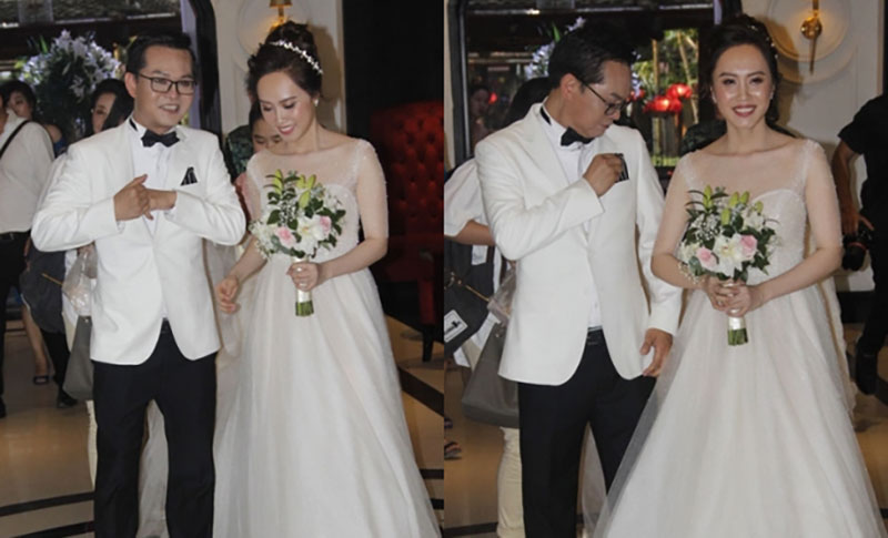 Dàn sao phía Bắc nô nức đến dự đám cưới hoành tráng của NSND Trung Hiếu và vợ trẻ kém gần 2 giáp
