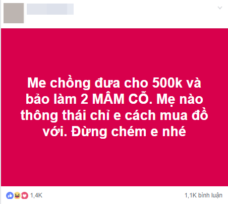 Toát mồ hôi vì thử thách làm 2 mâm cỗ chỉ với 500k của mẹ chồng, nàng dâu trẻ lóng ngóng lên mạng cầu cứu và sốc toàn tập với bộ sưu tập thực đơn của chị em