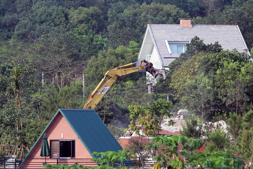 Hà Nội cưỡng chế công trình vi phạm trên đất rừng Sóc Sơn