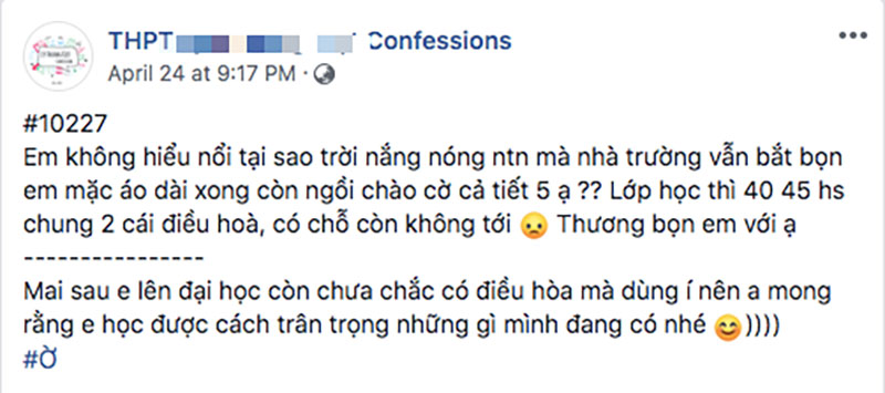 Nữ sinh bị ném đá tơi tả vì than phiền trời nóng mà lớp học 45 người chỉ có 2 chiếc điều hoà