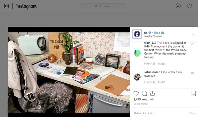 CIA mở tài khoản Instagram, đăng ảnh bản đồ Trung Quốc, vùng Vịnh