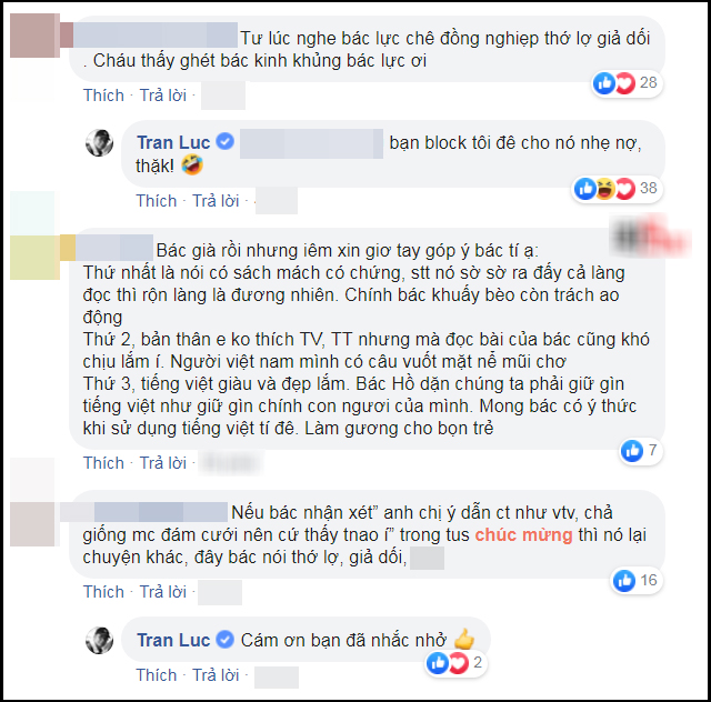 Sau ồn ào chê MC Thảo Vân, Thành Trung dẫn đám cưới giả dối, thớ lợ, đạo diễn Trần Lực bị hàng loạt antifan chỉ trích