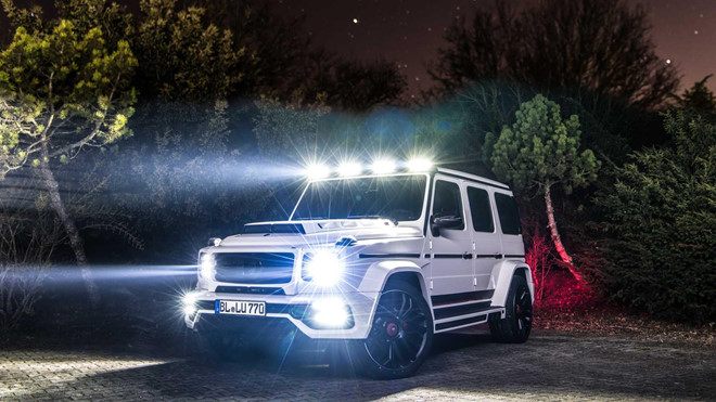 SUV offroad huyền thoại Mercedes-AMG G63 độ 6 ống xả, tăng sức mạnh
