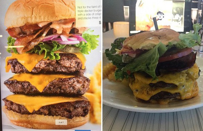 Khi bạn quá kỳ vọng vào quảng cáo đồ ăn và đây là cảm giác ứa nước mắt lúc nhận sản phẩm thật