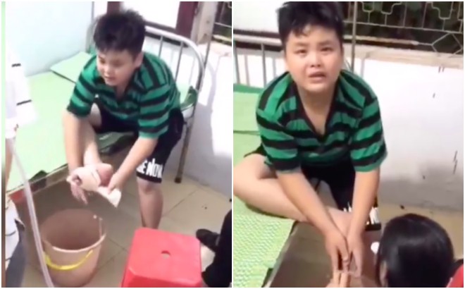 Clip vừa thương vừa cười mệt nghỉ: Cậu bé giẫm chân vào mảnh sành, một mực tự tháo băng trong nước mắt và ngàn lời thều thào than vãn